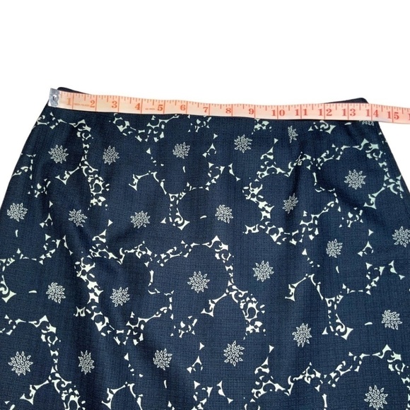 ANN TAYLOR LOFT Silk / Cotton Blend Fully Lined A-Line Knee Length Skirt US Sz 4 - Picture 5 of 8